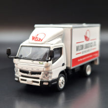 Load image into Gallery viewer, Explorafind 2022 Mitsubishi Fuso Canter Box Truck Wilson Logistics 1:76 Die Cast Truck New