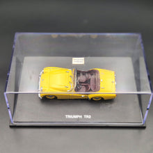 Load image into Gallery viewer, Universal Hobbies Eagle's Race 1955 Triumph TR2 Yellow #3683 1:43 Die Cast Model
