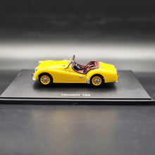 Load image into Gallery viewer, Universal Hobbies Eagle's Race 1955 Triumph TR2 Yellow #3683 1:43 Die Cast Model