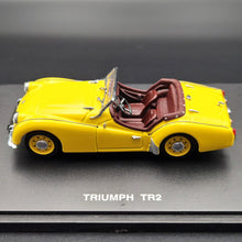 Load image into Gallery viewer, Universal Hobbies Eagle's Race 1955 Triumph TR2 Yellow #3683 1:43 Die Cast Model