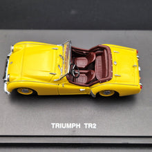 Load image into Gallery viewer, Universal Hobbies Eagle's Race 1955 Triumph TR2 Yellow #3683 1:43 Die Cast Model