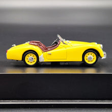 Load image into Gallery viewer, Universal Hobbies Eagle's Race 1955 Triumph TR2 Yellow #3683 1:43 Die Cast Model