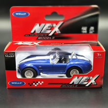Load image into Gallery viewer, Welly 1965 Shelby Cobra 427 S/C Blue 1:36 NEX Collection Series Boxed New