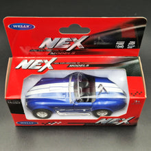 Load image into Gallery viewer, Welly 1965 Shelby Cobra 427 S/C Blue 1:36 NEX Collection Series Boxed New