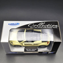 Load image into Gallery viewer, Welly 2004 Volkswagen New Beetle Convertible Pale Yellow 1:36 Collection Series Boxed