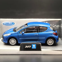 Load image into Gallery viewer, Welly 2007 Peugeot 207 Blue 1:36 #42370 Collection Series Boxed