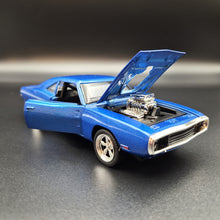 Load image into Gallery viewer, Explorafind 1969 Dodge Charger 500 Blue 1:32 Die Cast Car