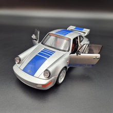 Load image into Gallery viewer, Explorafind 1994 Porsche 964 Turbo Carrera RS Silver 1:24 Die Cast Car