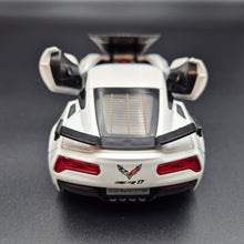 Load image into Gallery viewer, Explorafind 2016 Chevrolet Corvette Z06 C7.R White 1:32 Die Cast Car