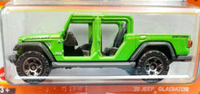 Load image into Gallery viewer, Matchbox 2022 '20 Jeep Gladiator Green MBX Off-Road #7 New Long Card