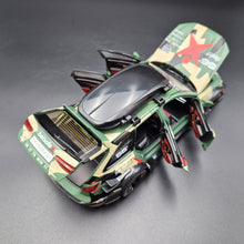 Load image into Gallery viewer, Explorafind 2021 Audi RS6 Wagon Green Camouflage 1:24 Die Cast Car