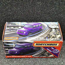 Load image into Gallery viewer, Matchbox 2020 2015 Mercedes-Benz G 550 Purple #49 MBX Highway New Sealed Box