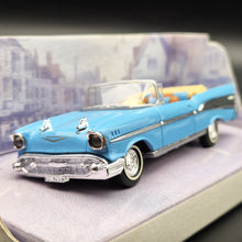 Load image into Gallery viewer, Matchbox Dinky 1957 Chevrolet Bel Air Convertible Light Blue #DY-27 1:43 Die Cast Model