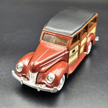 Load image into Gallery viewer, ERTL 1940 Ford Woody Station Wagon Dark Red #2517 1:43 ERTL Vintage Vehicles Diecast Model