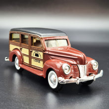 Load image into Gallery viewer, ERTL 1940 Ford Woody Station Wagon Dark Red #2517 1:43 ERTL Vintage Vehicles Diecast Model