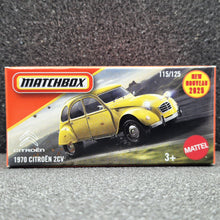 Load image into Gallery viewer, Matchbox 2025 1970 Citroen 2CV Yellow #115 MBX Road Trip New Sealed Box