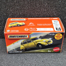 Load image into Gallery viewer, Matchbox 2025 1970 Citroen 2CV Yellow #115 MBX Road Trip New Sealed Box