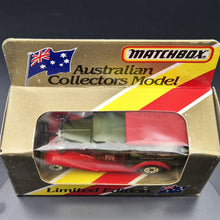 Load image into Gallery viewer, Matchbox 1990 Ford Model A Van John West Salmon Dark Green Series 1-75 MB38 Boxed