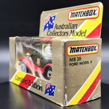 Load image into Gallery viewer, Matchbox 1990 Ford Model A Van John West Salmon Dark Green Series 1-75 MB38 Boxed
