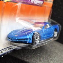 Load image into Gallery viewer, Matchbox 1998 1997 Corvette Blue #69 Super Cars 3/5 Long Card