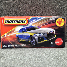 Load image into Gallery viewer, Matchbox 2025 2023 BMW i4 Police Sedan Silver #80 MBX Rescue New Sealed Box