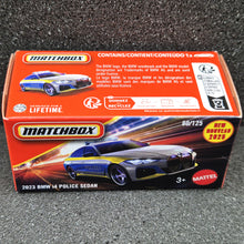 Load image into Gallery viewer, Matchbox 2025 2023 BMW i4 Police Sedan Silver #80 MBX Rescue New Sealed Box