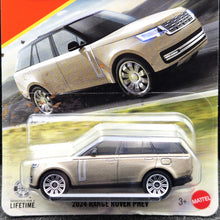 Load image into Gallery viewer, Matchbox 2025 2024 Range Rover PHEV Gold #32 MBX Road Trip New Long Card