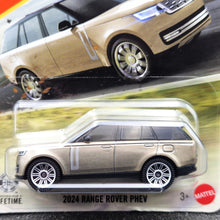 Load image into Gallery viewer, Matchbox 2025 2024 Range Rover PHEV Gold #32 MBX Road Trip New Long Card