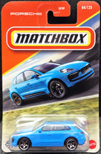 Load image into Gallery viewer, Matchbox 2025 Porsche Macan S Miami Blue #64 MBX Road Trip New Long Card