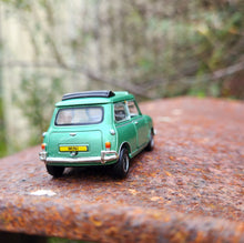 Load image into Gallery viewer, Explorafind 1963 Morris Mini MKI with Sunroof Green 1:50 Die Cast Car New
