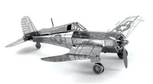 Load image into Gallery viewer, Explorafind 3D Metal Art - F-4U Corsair Aircraft 3D Model Building Kit
