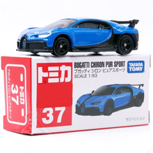 Load image into Gallery viewer, Tomica 2021 Bugatti Chiron Pur Sport Blue #37 New Sealed Box
