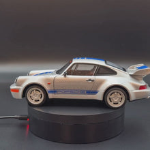 Load and play video in Gallery viewer, Explorafind 1994 Porsche 964 Turbo Carrera RS Silver 1:24 Die Cast Car
