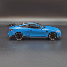 Load and play video in Gallery viewer, Explorafind 2023 BMW M4 G82 Coupe Blue 1:32 Die Cast Car