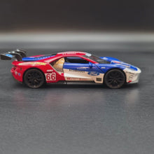 Load and play video in Gallery viewer, Explorafind 2019 Ford GT Race Car #66 Blue/Red 1:32 Diecast 24 Hours of Le Mans Race Car