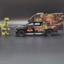 Load and play video in Gallery viewer, Explorafind 2022 Chevrolet Silverado Camper Black 1:32 Die Cast Camper Van