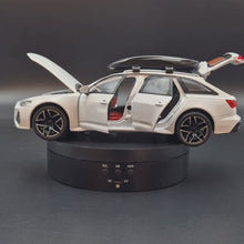 Load and play video in Gallery viewer, Explorafind 2022 Audi RS6 Avant White 1:24 Die Cast Car