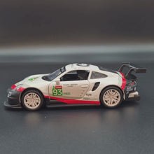 Load and play video in Gallery viewer, Explorafind 2019 Porsche 911 RSR White 1:32 Die Cast Race Car