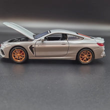 Load and play video in Gallery viewer, Explorafind 2023 BMW M8 Manhart MH8 800 Grey 1:32 Die Cast Car
