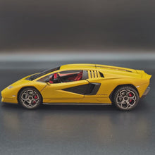Load and play video in Gallery viewer, Explorafind 2023 Lamborghini Countach LPI 800-4 Matte Yellow 1:24 Die Cast Car