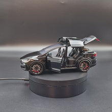 Load and play video in Gallery viewer, Explorafind 2020 Tesla Model X Black 1:24 Die Cast Car
