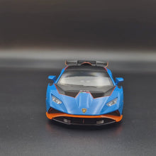 Load and play video in Gallery viewer, Explorafind 2022 Lamborghini Huracan STO Matte Grey 1:24 Die Cast Car

