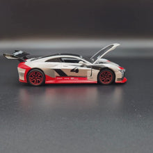 Load and play video in Gallery viewer, Explorafind 2018 Audi e-tron Vision Gran Turismo White 1:32 Die Cast Car