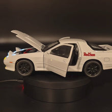 Load and play video in Gallery viewer, Explorafind 1989 Mazda RX-7 White 1:24 Die Cast Car