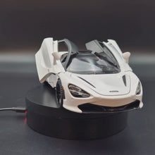 Load and play video in Gallery viewer, Explorafind 2023 McLaren 720S White 1:24 Die Cast Car
