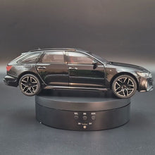 Load and play video in Gallery viewer, Explorafind 2022 Audi RS6 Avant Black 1:24 Die Cast Car
