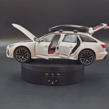 Load and play video in Gallery viewer, Explorafind 2022 Audi RS6 Avant White 1:24 Die Cast Car
