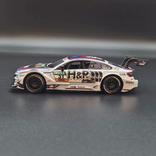 Load and play video in Gallery viewer, Explorafind 2019 BMW M4 DTM Touring Car White 1:32 Die Cast Car - Tom Blomqvist
