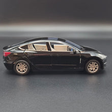 Load and play video in Gallery viewer, Explorafind 2021 Tesla Model 3 Black 1:32 Die Cast Car