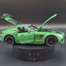 Load and play video in Gallery viewer, Explorafind 2021 Mercedes-Benz AMG GTR Bright Green 1:24 Die Cast Car
